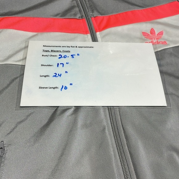 Adidas Originals BR8
Windbreaker Anorak Jacket Grey Pink White Reflective size L - Picture 9 of 10